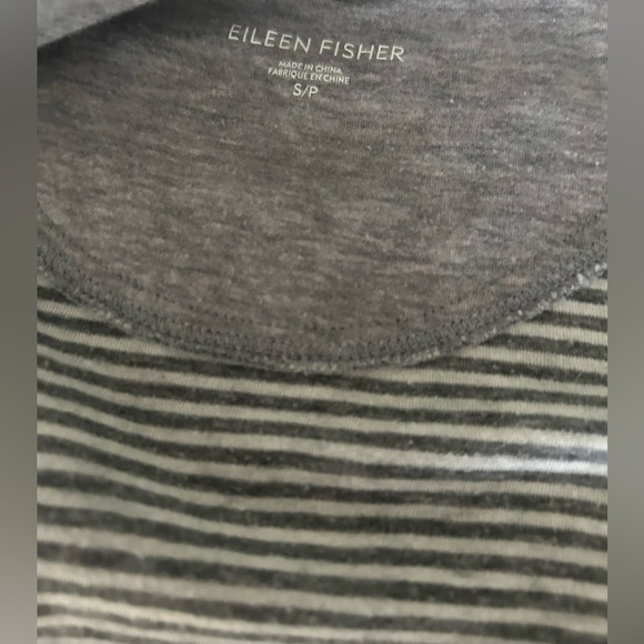 Eileen Fischer Women's Gray Open Front Sweater size S inside pockets - Picture 5 of 7